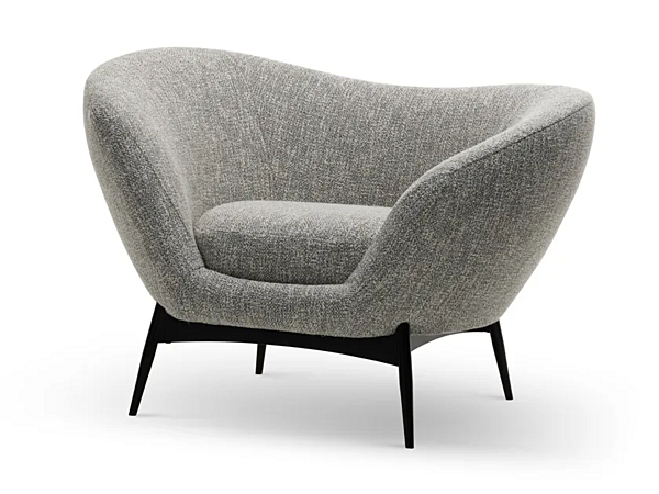 Fabric armchair with armrests Saba Oltremare factory SABA from Italy. Foto №2