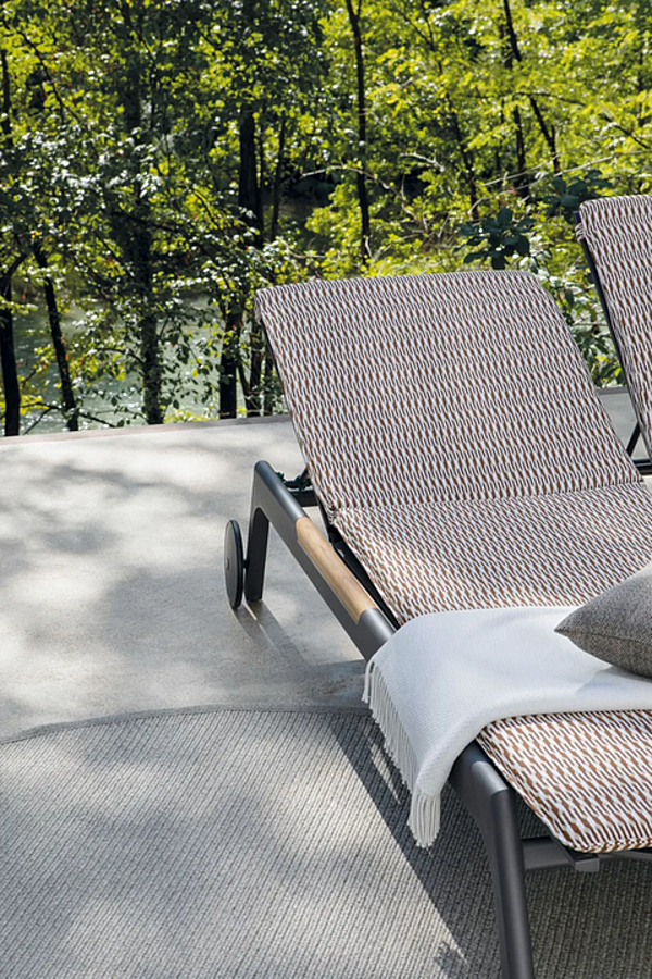 Double Sun Lounger in Textilene and Aluminium Nevada Atmosphera factory ATMOSPHERA from Italy. Foto №11