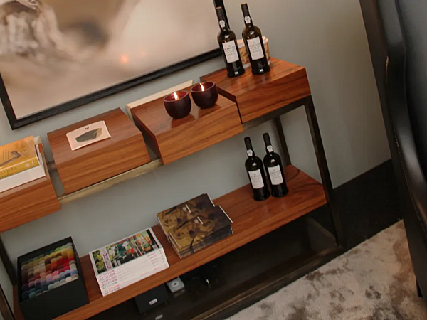 Rectangular wooden console table with drawers BRABBU Cassis factory BRABBU from Italy. Foto №3