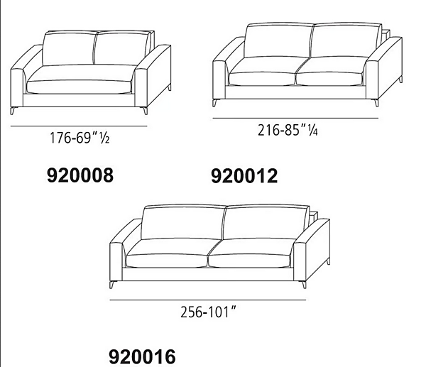 Sectional sofa in fabric or leather VIBIEFFE 920 Zone Comfort factory VIBIEFFE from Italy. Foto №9