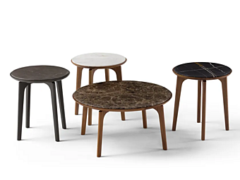 Round marble coffee table AMURA Olga factory AMURA from Italy