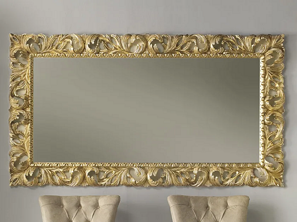 Rectangular wall-mounted mirror with diamante frame CASA +39 803 factory CASA +39 from Italy. Foto №1