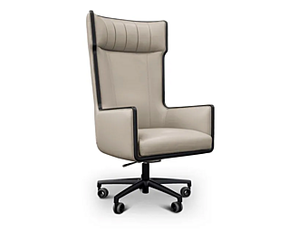 Leather executive chair with castors Formitalia Nixon factory FORMITALIA from Italy