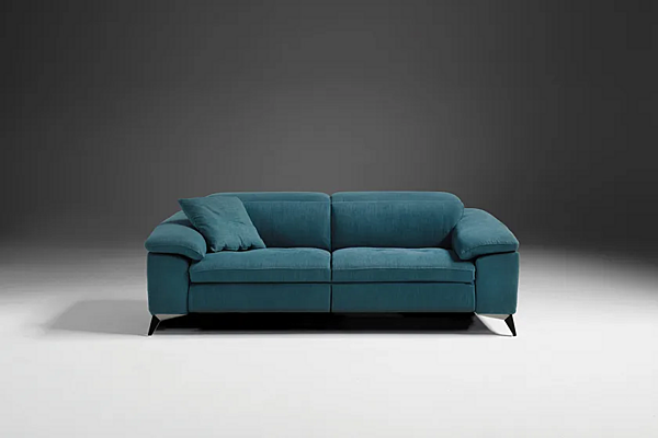 Relaxing fabric sofa with electric motion and removable cover Egoitaliano Martine factory Egoitaliano from Italy. Foto №2