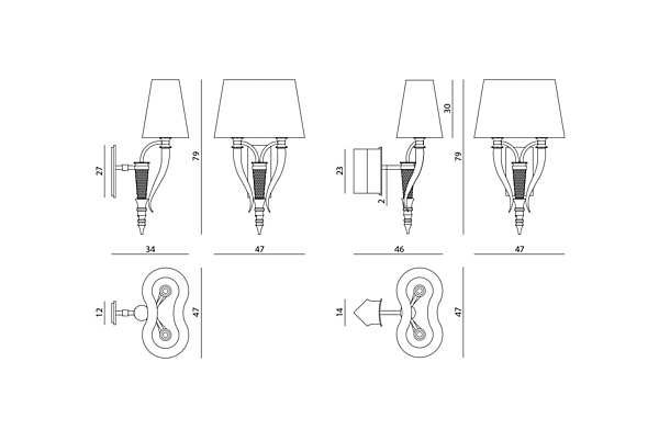 Corner wall lamp VISIONNAIRE (IPE CAVALLI) ESMERALDA factory VISIONNAIRE (IPE CAVALLI) from Italy. Foto №8