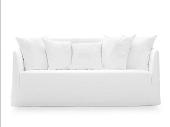 Three-Seater Fabric Sofa with Removable Cover Gervasoni Ghost 10 Three-Seater Fabric Sofa with Removable Cover Gervasoni Ghost 10 factory Gervasoni from Italy
