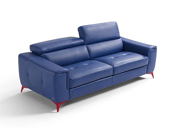 3-seater leather sofa bed Francine Egoitaliano factory Egoitaliano from Italy. Foto №1