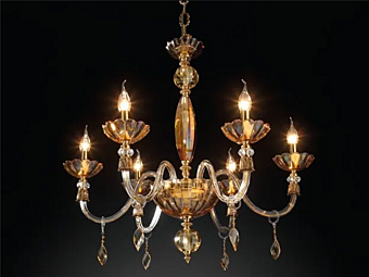 Chandelier with Crystals Bloom L6 Euroluce Lampadari Chandelier with Crystals Bloom L6 Euroluce Lampadari factory EUROLUCE LAMPADARi from Italy