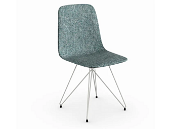 Upholstered chair with soft back Nidi Pod factory nidi from Italy