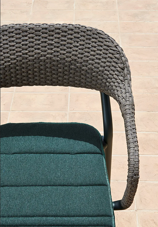 Stackable aluminium chair with armrests VARASCHIN Noss 2450 factory VARASCHIN from Italy. Foto №19