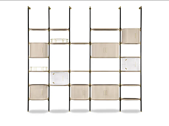Bookcase Libelle wooden BAXTER collection factory BAXTER from Italy