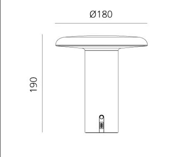 Cordless Aluminium Table Lamp Takku Artemide factory Artemide from Italy. Foto №26