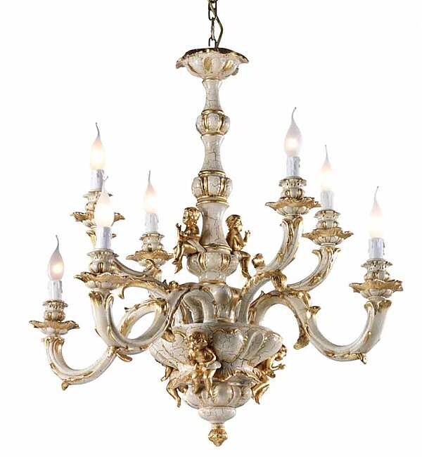 Chandelier LORENZON (F.LLI LORENZON) G.778/A/FV/8F factory LORENZON (F.LLI LORENZON) from Italy. Foto №1