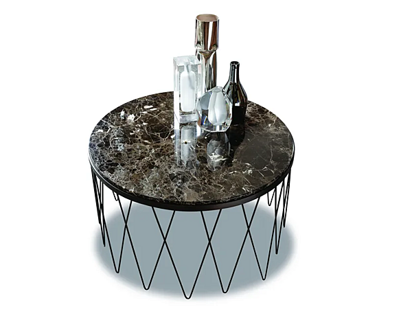 Round marble coffee table VIBIEFFE 9500 103 factory VIBIEFFE from Italy. Foto №1