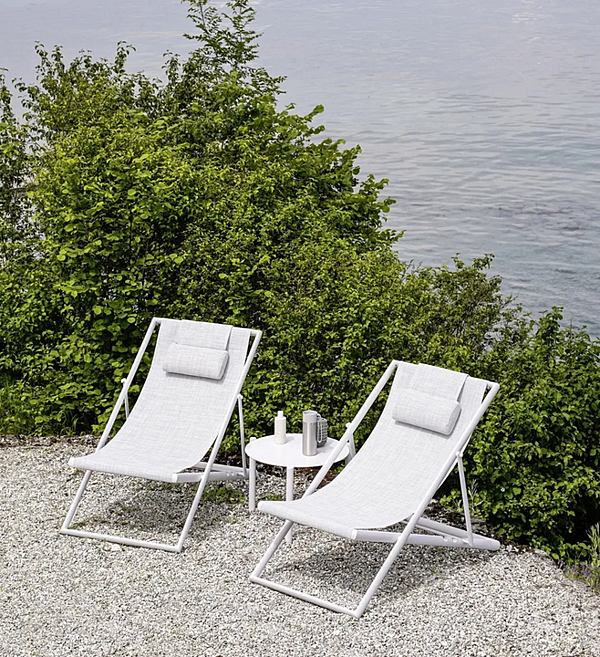 Folding Aluminium Deck Chair with Powder Coating VARASCHIN Clever 229SD5 factory VARASCHIN from Italy. Foto №8