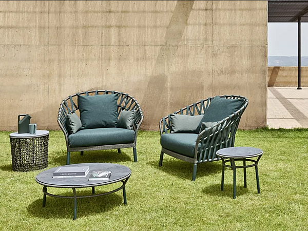 Acrylic garden armchair with armrests Varaschin Emma Cross 24820 factory VARASCHIN from Italy. Foto №8