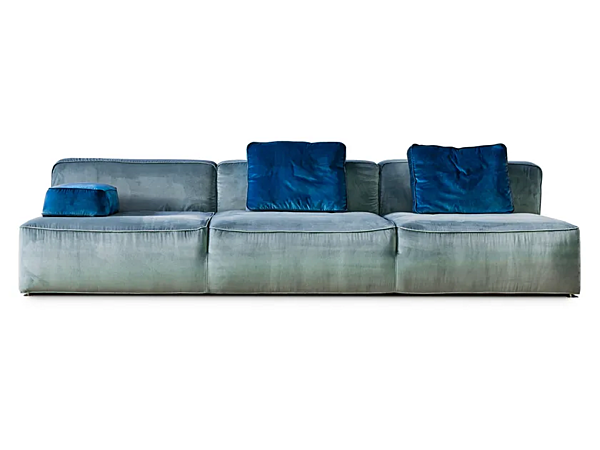 Sectional sofa in fabric or leather VIBIEFFE 275 Glam factory VIBIEFFE from Italy. Foto №1