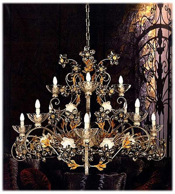 Chandelier MECHINI L291/12 factory MECHINI from Italy. Foto №1