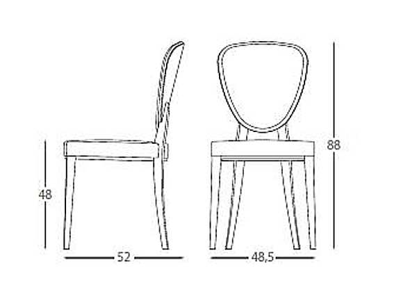 Chair MONTBEL 02611 factory MONTBEL from Italy. Foto №2