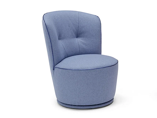 Swivel fabric armchair Egoitaliano Scisci 0123 factory Egoitaliano from Italy. Foto №1