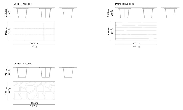 Rectangular Meeting Table Covered with Tanned Leather i 4 Mariani Papier factory i 4 Mariani from Italy. Foto №6