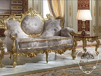 2 Seater Fabric Sofa Modenese Luxury Interiors 15405 factory MODENESE GASTONE from Italy