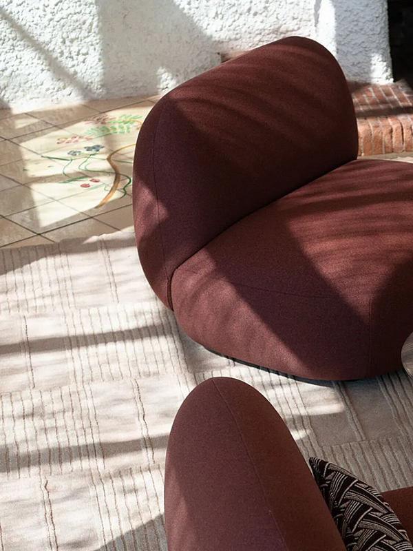 Fabric armchair with soft back Potocco Jade 953 L 953/L factory POTOCCO from Italy. Foto №3