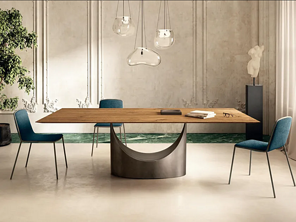 Wooden dining table U Table 2490W LAGO 2490W factory LAGO from Italy. Foto №1