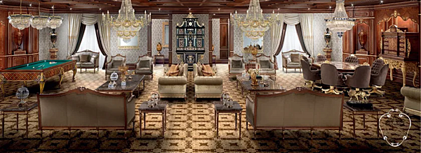 Square coffee table in wood by Modenese Luxury Interiors 14635 factory MODENESE GASTONE from Italy. Foto №4