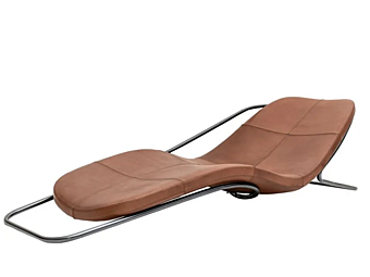 Upholstered Leather Chaise Longue Driade Wireflow Upholstered Leather Chaise Longue Driade Wireflow factory Driade from Italy