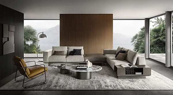 Oval marble coffee table for living room i 4 Mariani Giotto factory i 4 Mariani from Italy. Foto №6
