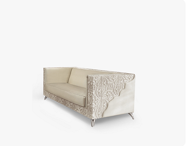 Three Seater Sofa with Upholstered Back Bizzotto Italia Rebecca factory Bizzotto Italia from Italy. Foto №1