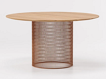 Teak dining table with mesh KETTAL