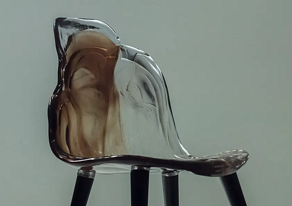Polycarbonate chair Gilda B Edra GLD010 factory EDRA from Italy. Foto №2