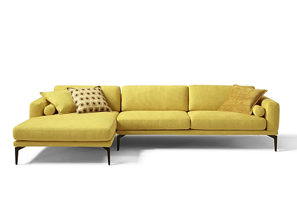 Sectional Sofa with Backrest and Recline Mechanism in Masu Fabric Egoitaliano factory Egoitaliano from Italy. Foto №1