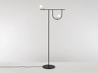 LED floor lamp in brass Yanzi Artemide 1102010A