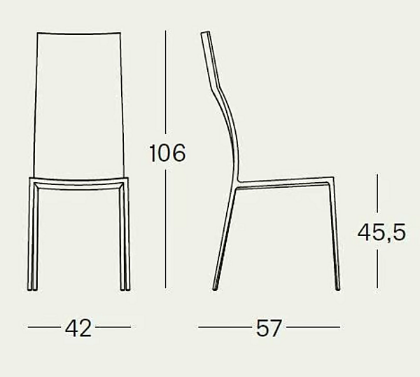 High back chair with upholstered back Lialta 2082 ZANOTTA factory ZANOTTA from Italy. Foto №4