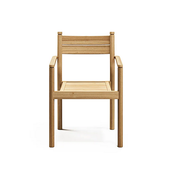 Stackable wooden garden chair with armrests Atmosphera Apache factory ATMOSPHERA from Italy. Foto №9