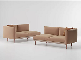 Modular garden sofa with fabric upholstery KETTAL BOMA