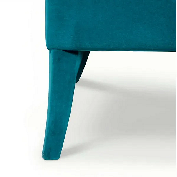 Velvet armchair with armrests BRABBU Cayo factory BRABBU from Italy. Foto №6