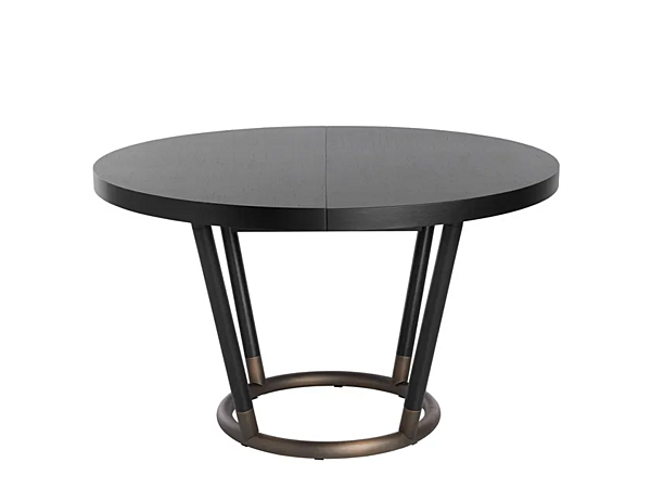 Extending round wooden table Pipe Potocco 885 TC 885/TC factory POTOCCO from Italy. Foto №1