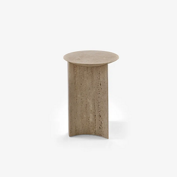 Round travertine coffee table LIGNE ROSET Apuso Rondone factory LIGNE ROSET from Italy. Foto №3