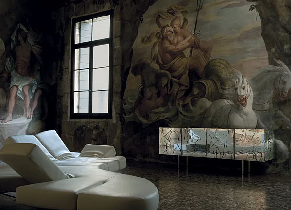 Glass sideboard with doors Edra Scrigno factory EDRA from Italy. Foto №5