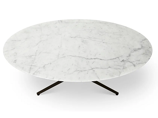 Low oval marble coffee table Saba Hexa factory SABA from Italy. Foto №2
