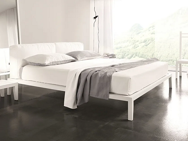 Double bed with upholstered headboard Duomo Design Lera Soft factory Duomo Design from Italy. Foto №1