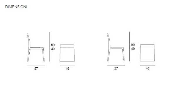 Chair PACINI & CAPPELLINI 5468 factory PACINI & CAPPELLINI from Italy. Foto №5