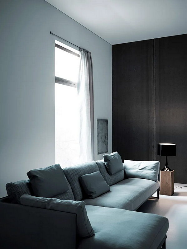 Sectional fabric sofa Livingston Saba factory SABA from Italy. Foto №6