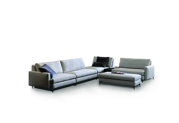 Sectional sofa fabric or leather VIBIEFFE 525 Nordic factory VIBIEFFE from Italy. Foto №2