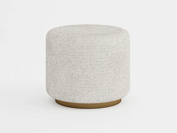 Round upholstered fabric pouf CASA +39 Matisse EMA105 factory ENCORE (by CASA +39) from Italy. Foto №1