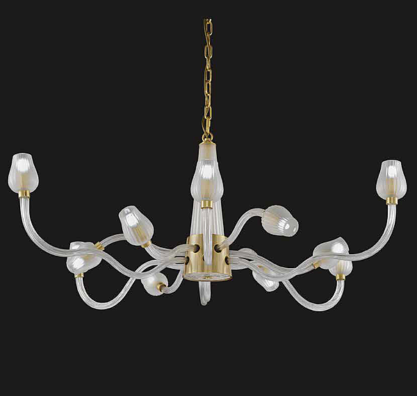Chandelier at the Salone del mobile DECOR L12 factory EUROLUCE from Italy. Foto №1